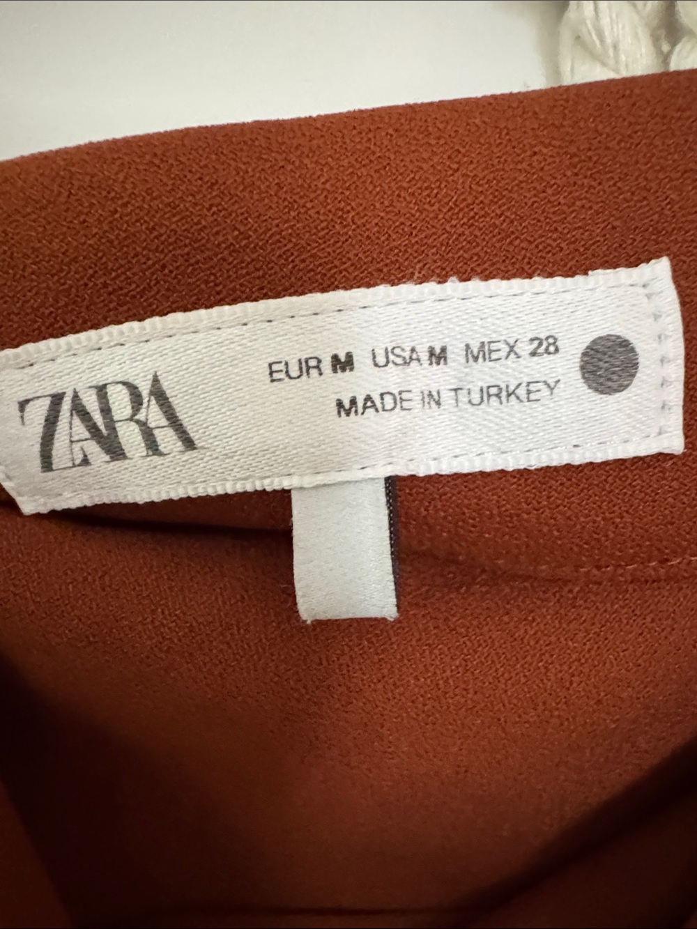 Zara Rust Sleeveless Draped Midi Dress - Picture 4 of 4